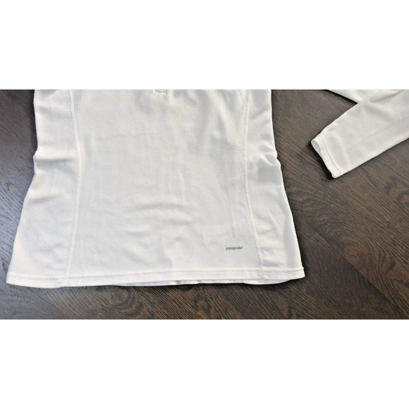 Patagonia Performance Baselayer Capilene White Quarter Zip Size Large Women's - Picture 3 of 4